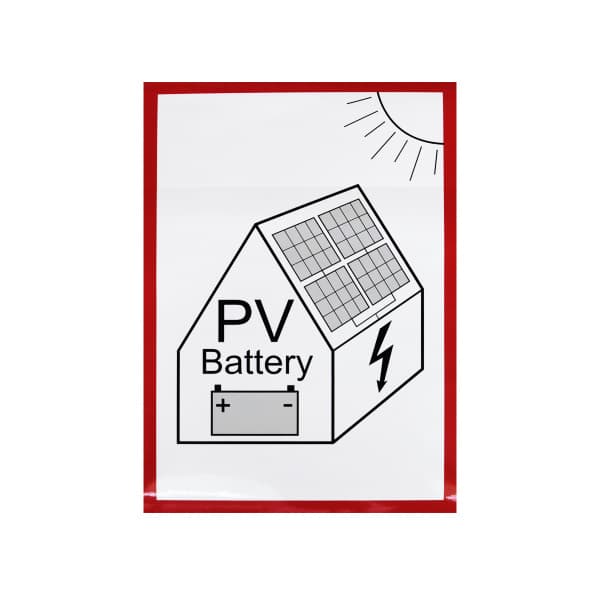 Adesivo di attenzione a batteria FV image